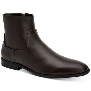 Calvin Klein Llewin Leather Dress Chelsea Boots